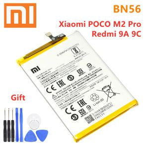 Batteries Xiaomi BN56 Batterie de remplacement d'origine pour Xiaomi Poco M2 Pro Redmi 9A 9C BN56 Batterie authentique 5000mAh + outils gratuits