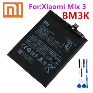 Batteries Xiaomi Batterie de téléphone d'origine BM3K 3200mAh Batterie de remplacement de haute qualité pour Xiaomi Mi Mix 3 MIX3 Batteries + outils gratuits