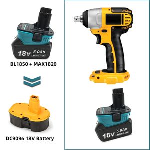 battery adapter for Makita BL1820 /30/40/50 convert for Dewalt DCA820 18V old tool use