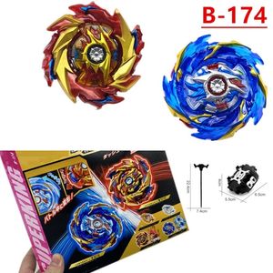 4D Kid Style Classic Toys B-174 LIMIT DX W Spinning Top Anttena Assemble Gyroscope Battle Fight Toys Regalos de cumpleaños para niños con lanzador Regalo de Navidad de Halloween