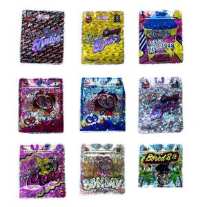 BB Laser Mylar sac 3.5g plastique paquet de stockage vide refermable Zpper étui avec sac à dos debout conception d'hologramme BOYZ