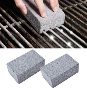 BBQ Grill Cleaning Brush Brick Block Barbecue Cleaning Stone Pumice Brick for Rack Outdoor Kitchen