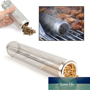 BBQ Acier Inoxydable Accessoires Mailles Rondes Sqaure Maille Perforée Tube De Fumeur Barbecue Grill Générateur Fumeur Filtre Outil Prix Usine Expert Conception Qualité