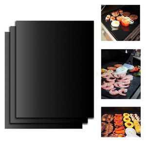 BBQ Tools Tapis de gril tapis de Barbecue antiadhésifs durables 40*33 cm feuilles de cuisson four à micro-ondes outil de cuisson en fibre de verre extérieur fournitures de cuisine ménagères