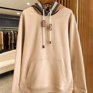 Hoodies Hoodies Sweats Sweats Sweat-Sweat Dreigner Sweat à sweat Tide Sweater Classic Classic Plaid Stitching Loose Os Pullover Women Hoodies Fashion Cotton Jacket Top Quality
