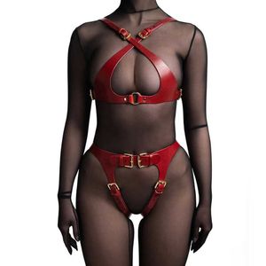 BDSM – harnais de poitrine en cuir, mode de Bondage Sexy, sculpture du corps, ceinture de taille, Punk gothique, soutien-gorge, jouets pour adultes, ensemble exotique de 18 ans