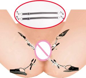 Arnés envolvente para muslos BDSM con abrazaderas para vagina, manos, coño, vagina, labios, esparcidor, Bondage, juguetes sexys para mujeres 5420634