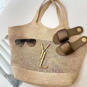 Sac de plage Designer Yslbags Sac tissé Lafiteegrasss pour femmes sacs de luxe sacs de sacs de sacs de sacs de sacs de sacs de sacs de sacs de grande capacité