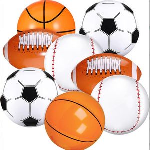 Ballon de plage gonflable publicitaire promotionnel PVC ballon de Baseball logo personnalisé gonflable Rugby football ballon de volley-ball jouets d'eau en plein air enfants jouer ballons de plage