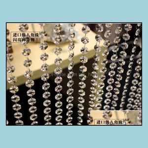 Chaîne de perles pour la décoration de mariage Une guirlande de prisme en cristal de verre de qualité Arbre de Noël Hung Strands Strung Drop Delivery 2021 Perles Arts Cra