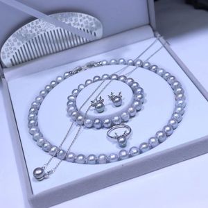 Colliers de perles ASHIQI collier de perles d'eau douce naturelles près de bijoux de perles rondes pour les femmes cadeaux de mariage pour l'année tendance 230403