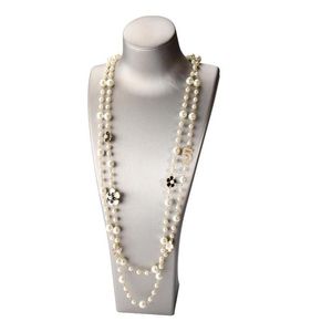 Colliers De Perles De Haute Qualité Femmes Longs Pendentifs Collier De Perles En Couches Collares De Moda Numéro 5 Fleur Fête Bijoux Gd290 Drop Del Dhpmm