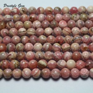 Colliers de perles Meihan 66.8mm naturel argentine rhodochrosite lisse ronde perles en vrac pierre pour la fabrication de bijoux bricolage 230306