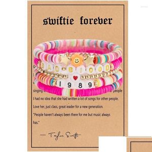 Beaded Strand Boho Starly Taylor The Swift Music Series Collar 2023 Gira global Concierto Eras Conmemorativa Coleccionismo Joyería Jewe Dhcvm