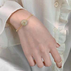 Bracelet à brins de perles plaqué or véritable 14 carats, fermoir sécurisé, Design à la mode, pierres précieuses pour petite amie, vente en gros, Kent22