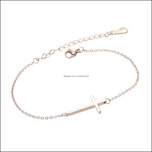 Mode 10 pièces/ensemble brins de perles cubique Zicron femmes Bracelets en gros croix Bracelet à la main perlé livraison directe 2021 Dhseller2010 Dhnpb
