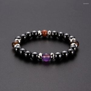 Brins de perles Bracelet en pierre magnétique thérapie soins de santé guérison équilibre Yoga pour femmes hommes faits à la main Boho bijoux cadeaux 1 Pc Kent22