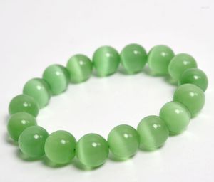 Brins de perles naturel vert clair opale chaîne de perles Bracelet élastique pur et frais belle atmosphère à la mode bijoux Fawn22