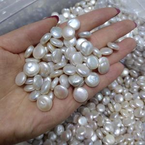 Perles Perles d'eau douce naturelles de qualité AA, en vrac, 1112mm, baroques, non poreuses, bouton de pièce de monnaie, fabrication de bijoux, collier, Bracelet, DIY
