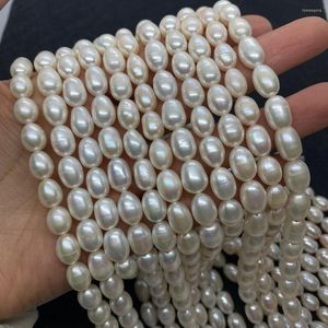 Beads Natural Freshwater Pearl High Quality Rice Shape Punch Loose For Jewelry Making DIY Necklace Bracelet Bracelets