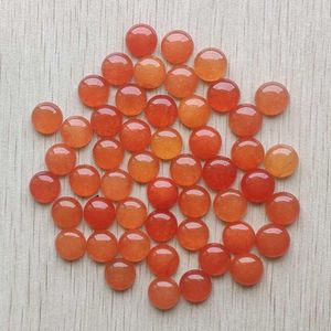Perles Nouvelle mode haute qualité aventurine rouge naturelle forme ronde cabochon pierres perles 12mm vente en gros 50 pcs/lot livraison gratuite