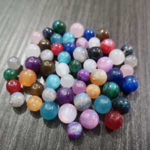 Perles les plus récentes en gros de 8 mm / 10 mm / 12 mm / 16 mm / 20 mm d'illusion brillante perles de paillettes pour les bijoux de mode / design à main bricolage