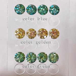 Cuentas subreli al por mayor d color vvs moissanite piedra azul verde amarillo gemstones de laboratorio diamantes sueltos