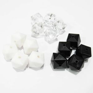 Perles Cube en acrylique à facettes de petite taille, 8mm/ 10mm, pour la mode, bricolage/fait à la main/perles, conceptions de bijoux, vente en gros