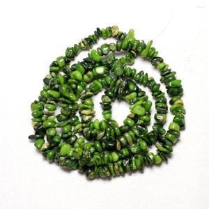 Perles en gros gravier forme colorant vert corail naturel 5-8 Mm pierre pour la fabrication de bijoux bracelet à bricoler soi-même collier brin 34''
