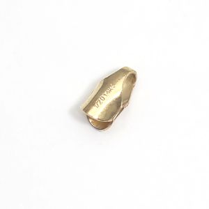 Beadsnice - Hallazgo de joyería con punta de extremo de cadena con conector lleno de oro de 14 k