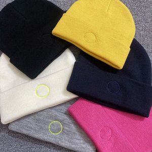 Gorro de lana Marca de diseñador L para hombres y mujeres Gorro de punto Gorro de punto neutro para todo uso Mezcla de lana Gorros cálidos Cloches 11ka #