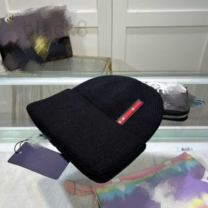 Bonnet/crâne casquettes concepteur nouveau chapeau tricoté unisexe lettre hiver chaud chapeau de laine Western bouclé chapeau tricoté