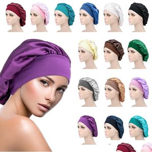 Bonnet / Crâne Caps Nuit Sommeil Chapeaux Pour Femmes Femmes Chapeau Femme Slee Caps Bonnet Durags Dames Bonnet De Douche Durag Gros Packs Large Br Dh8Lp