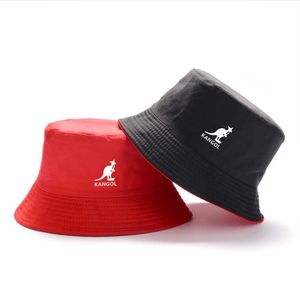 Beanie Summer Kangol Bucket Hat Hombres Mujeres Algodón Casual Panamá Reversible Impreso Pescador 60cm Big Head Sun Wholesale Y2209