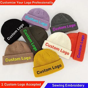 BeanieSkull Caps Gorro personalizado para hombre, sombreros con diseño bordado para mujer, pasamontañas con calavera cálida de invierno, gorro de punto elástico para equipo DIY 231006