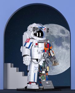 Bearbrick astronaute Minifigs briques astronaute brique blocs de construction modèle Minifigs astronaute statue jouets pour enfant perspective mécanique maison accessoires cadeau