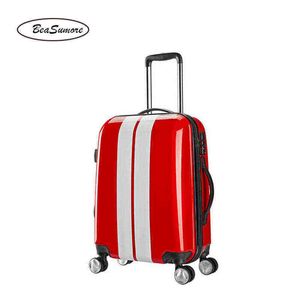 Beasumore pouces Mini bagages à roulettes Spinner femmes mode valise roues vêtement homme sur chariot mot de passe sac de voyage coffre J220707