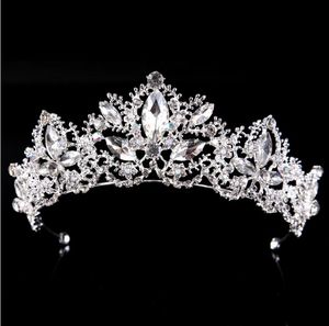 Hermosos cristales de alta calidad para boda, diamantes de imitación nupciales, accesorios para el cabello con cuentas, diadema, corona, Tiara, cinta, tocado, joyería