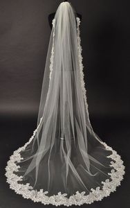 Beaux voiles de mariage de qualité supérieure, princesse en dentelle, blanc ivoire, sur mesure, 3 mètres, accessoires pour cheveux de mariage