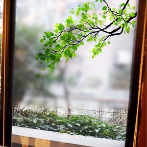 Autocollant amovible de branche d'arbre décorative de mur d'autocollants en verre de belle fenêtre