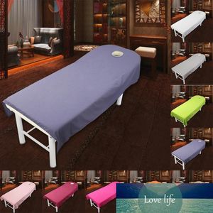 Beauty Bedsheet Cosmetic Salon Sheets Massage Treatment 9Color Soft Sheets Spa SPA Bed Table Cover Sheets with Hole