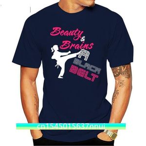 Beauty Brains-Camiseta con cinturón negro para Karate, camisetas de artes marciales 220702