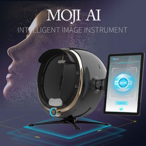Equipo de belleza Bitmoji Max Ai Detector de piel inteligente 8 Espectro Balanza digital Máquina de análisis Analizador de escáner facial 4D Visia Moji356