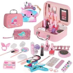 Belleza Moda Niñas Juguetes Simulación Niños Juegos de maquillaje Juegos de maquillaje lavables Lápiz labial Sombra de ojos Princesa Niñas Juego de imaginación Juguetes de vestir 230520