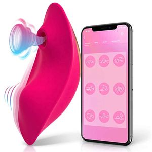 Articles de beauté APP Vibromasseur portable télécommandé Culotte vibrante avec clip magnétique Stimulateur de vagin clitoridien en silicone Clit Nipple Teaser