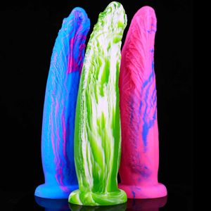 Artículos de belleza Big Tongue Dildos Anal Dildo G Spot Pene Fake Cock Strapon Butt Plug Productos para adultos Juguete sexy para mujeres Hombres Anus Climax Dick
