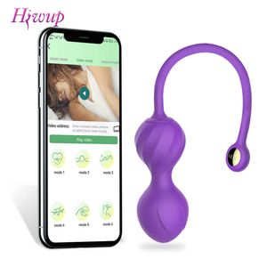 Articles de beauté Bluetooth App Love Egg Wireless Remote Contrôle Vaginal Ball Clitoris Stimulator Vibrator Femelle Toy Toy Goods for Women Adult 18