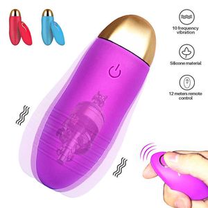 Artículos de belleza Bullet Vibrator Love Egg Control remoto inalámbrico para mujeres Estimulador de clítoris Masturbador G-Spot Vaginal Ball Vibrating sexy Toy