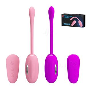 Elementos de belleza Pulso de descarga electro Vibradora Vibrador Huevo G Punto de cl￭toris Estimulador de cl￭toris Electric Kegel Anal tap￳n de tap￳n Sexy juguetes para mujer