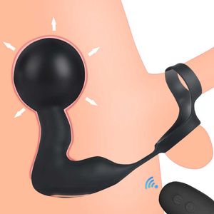 Articles de beauté Masturbateur pour hommes/Anneau/Vibromasseur anal Plug gonflable Jouets anaux/Jouets sexy/Boules/Dilatateurs/Dildo Prostate Massager Bdsm Set